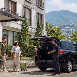 Budget hotel pickup service with Bandung private driver