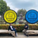 bandung floating market welcome board
