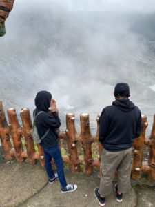 Enjoying Bandung Volcano