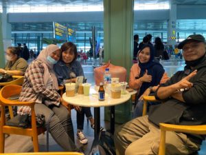 While Waiting at Airport before Departure back to Singapore
